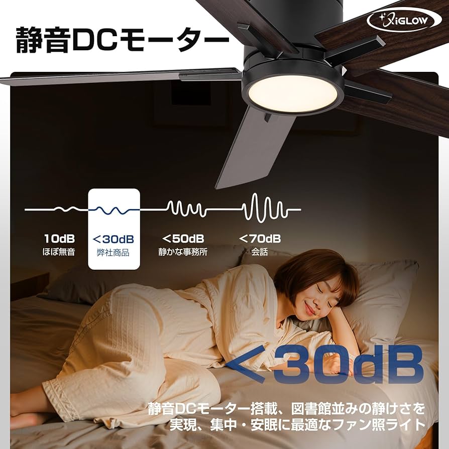シーリングファンライト3000LM 100W APP/リモコン遠隔操作ブラック Amazon | 【節電対策-5年保証】XiGLOW シーリングファンライト 8-10畳